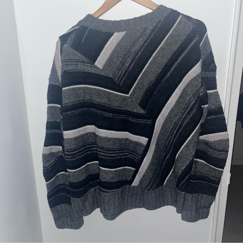 Helmut Lang Charcoal and Black Knit Top - Picture 2 of 5